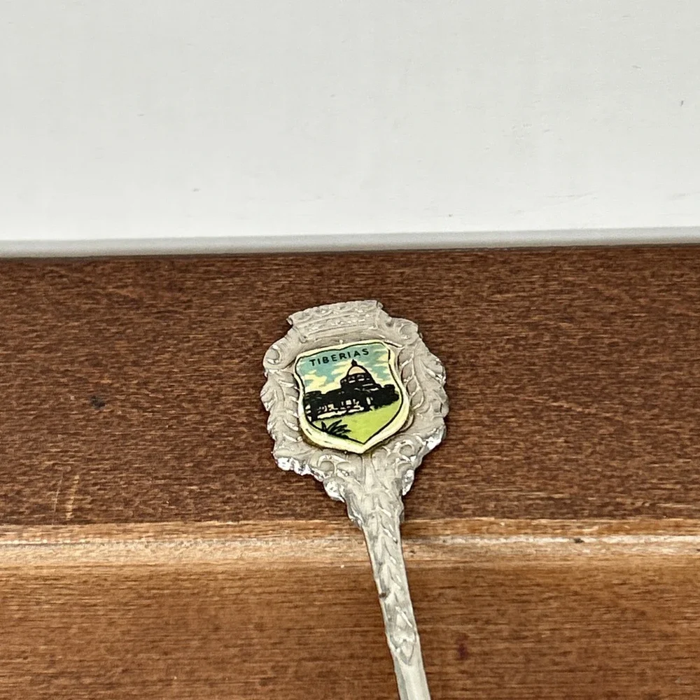 Vintage Tiberias Israel Souvenir Collector Spoon Crest Travel‎ Memorabilia